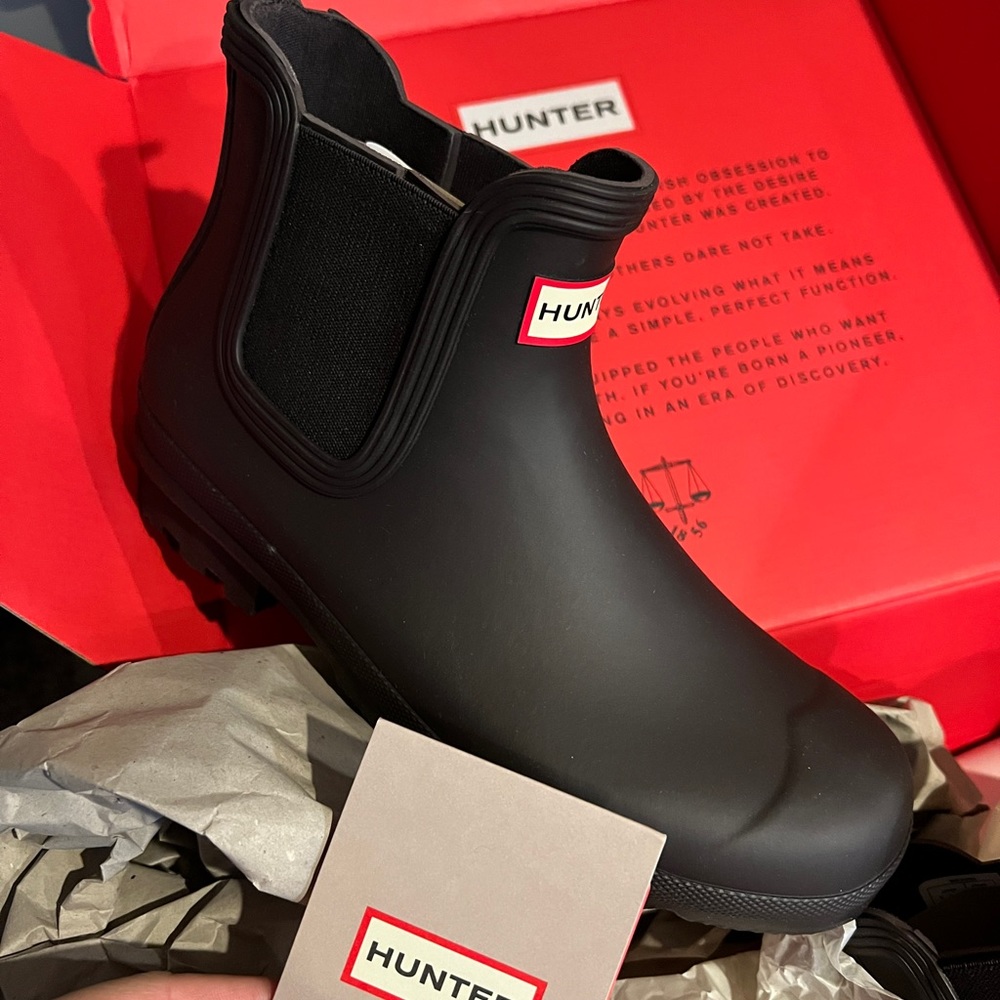 Hunter rainboots, a classic!